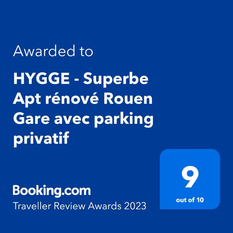 Hygge - Superbe Apt Renove Rouen Gare Avec Parking Privatif Exterior foto